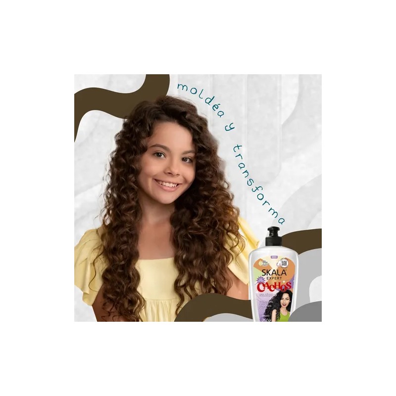 Gel Liquido Skala Rizos Crespo 3 En 1 Protector Termico