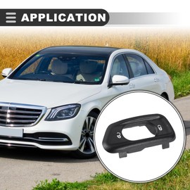 Motoforti Door Lock Switch Bezel, for Jeep Wrangler JK 2011-2018, Plastic, 68185911AA, Black,