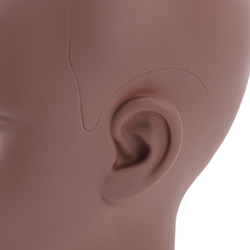 Female Bald Head Mannequin PVC Soft Rubber Human Skin Texture