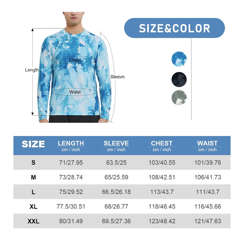 MEETWEE Maglia a Maniche Lunghe per Protezione Solare UPF 50+