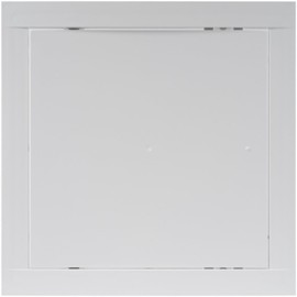 8" x 8" White Plastic Access Panel Door Opening Flap Cover Plate - Plumbing, Electricity, Alarm Wall Access Panel for Drywall - Box Door Lock - Door Latch - Size/Color (8 x 8, White)