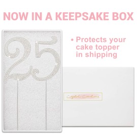 Decoración para tarta Mr and Mrs, 25 plateado, 1