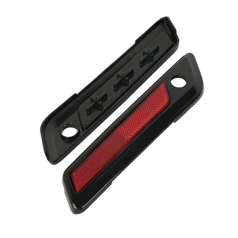 XFMT Black Saddlebag Hinge Latch Covers For Harley Touring Road