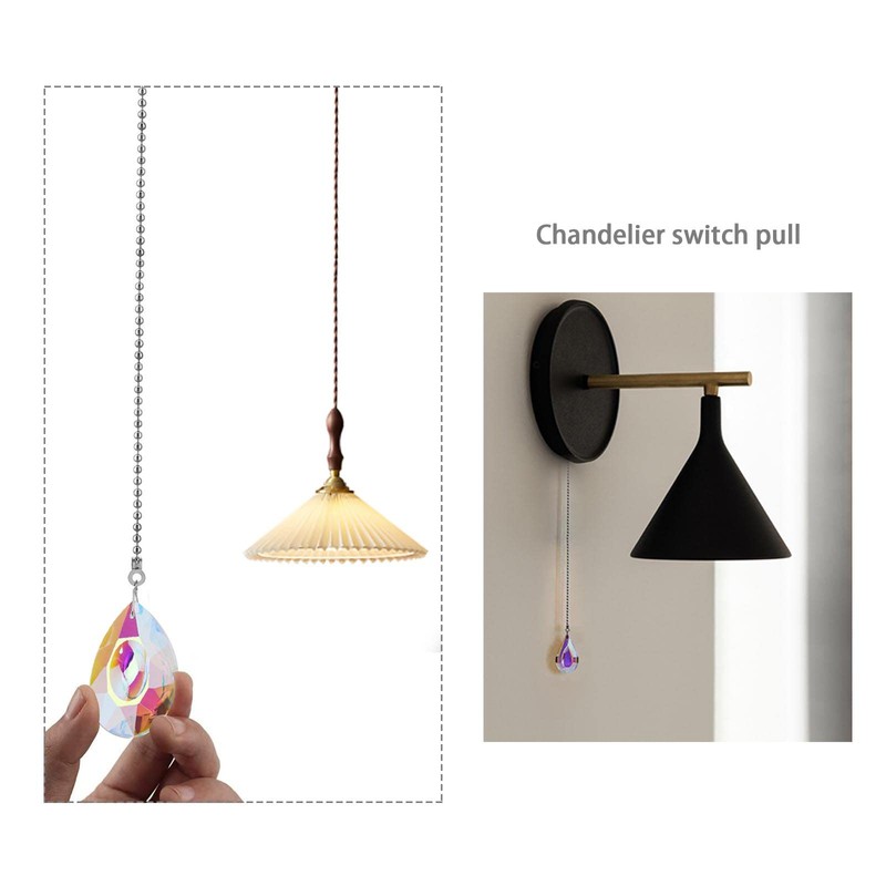 eMagTech 4Pcs Pull Chain Extension Connector Pull Cord Light Bathroom