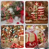 Liroyal Christmas Mini Tabletop Tree 26.5cm with Bell & Star