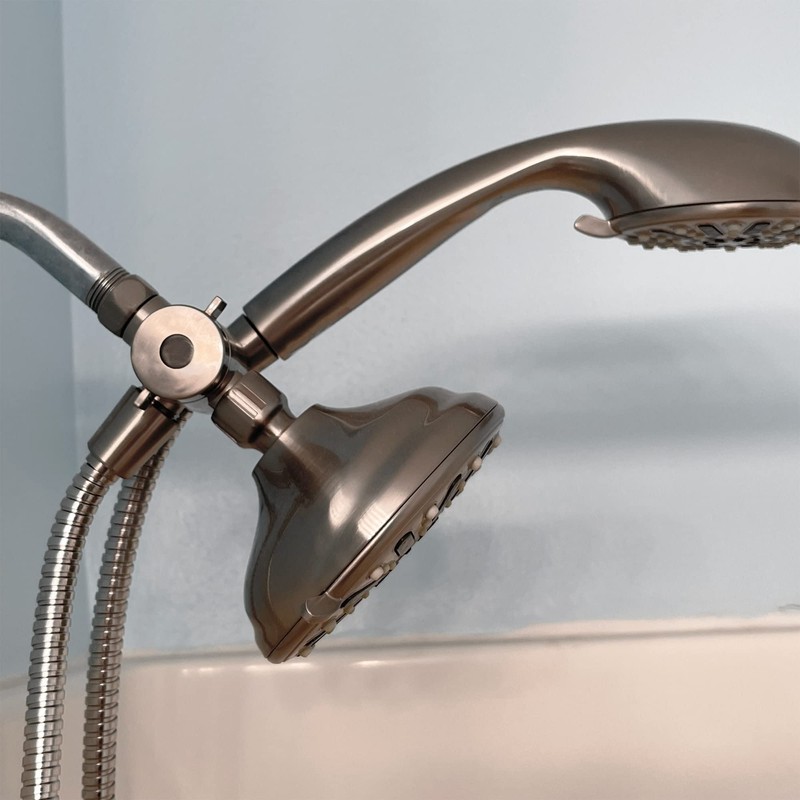 Design House 841536-SN 3-Way Shower Diverter and 70-Inch Hose for
