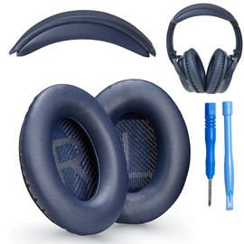 AHG QC35 earpads / QC35 ii Headband pad Cushion kit. Compatible w/Bose QuietComfort 35 ii / QC35 Headphones (MNB). Premium Headband Design | Seamless DIY Assembly | Superior Comfort and Durability