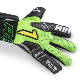 Rinat Guantes de Portero Egotiko Vengador Alpha Premium - Golero Sport (Verde Negro, 9)
