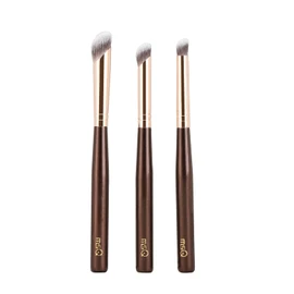 MSQ 3-Piece Gold Plated Concealer Brush, Makeup Brush, Large, Medium, Small, Black Eye Circle, Teardrop Groove, Acne Scars, Spot Makeup Set, Thin and Strong, Conceals Bears, Conceals Stains, High Coverage