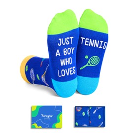 HAPPYPOP Tennis Gifts For Boys Kids - Funny Tennis Gifts, Gifts For Tennis Players Lovers, Boys Kids Socks, Tennis Socks Funny, Tennis Stocking Stuffers
