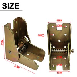 Pack of 4 Self-Locking Folding Hinge, Hinges for Table Legs, Folding Hinge Table Legs, Folding Hinge 90 Degrees, for Folding Feet, Workbenches, Kitchen Folding Tables