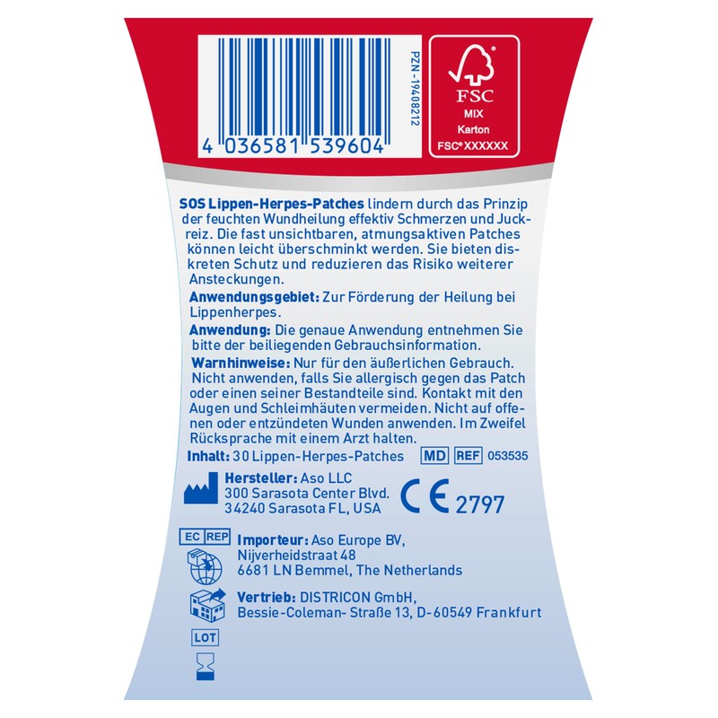 SOS Lip Herpes Patch | Cold Sores Bubbles | Discreet