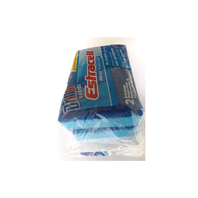 Brillo, Basics Estracell No Scratch Scrub Sponges, 2 Count