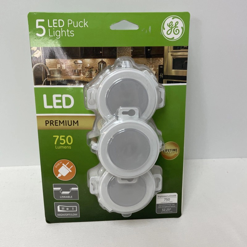 GE 3 LED Puck Lights 450 Lumens Linkable Lights Brand