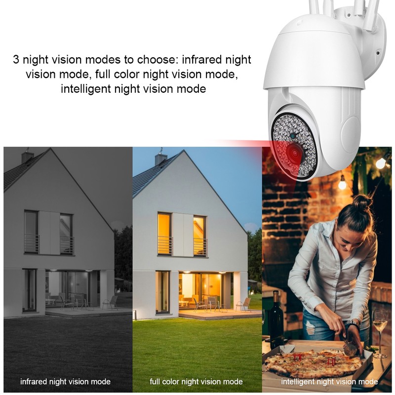 Wireless Security Camera Outdoor Network 2.4G WIFI Waterproof Dome Panoramic