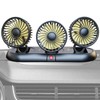 Fan for Car, Multifunctional Dashboard Fan Three-head, 3 Adjustable Wind