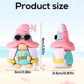 Tinoaly 25pcs Summer Beach Gnomes, Mini Summer Theme Gnomes Miniature Tiny Dwarf Figurines Small Table Desktop Home Office Party Decorations and DIY Crafts Supplies(Beach Ball Style)