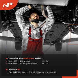 A-Premium Exhaust Gas Temperature Sensor Compatible with Land Rover Range Rover 2016-2017 3.0L, Range Rover Sport 2016-2017 3.0L, Right