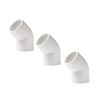 BOZONLI 40mm PVC Water Pipe Fitting 45 Degree Elbow Coupling