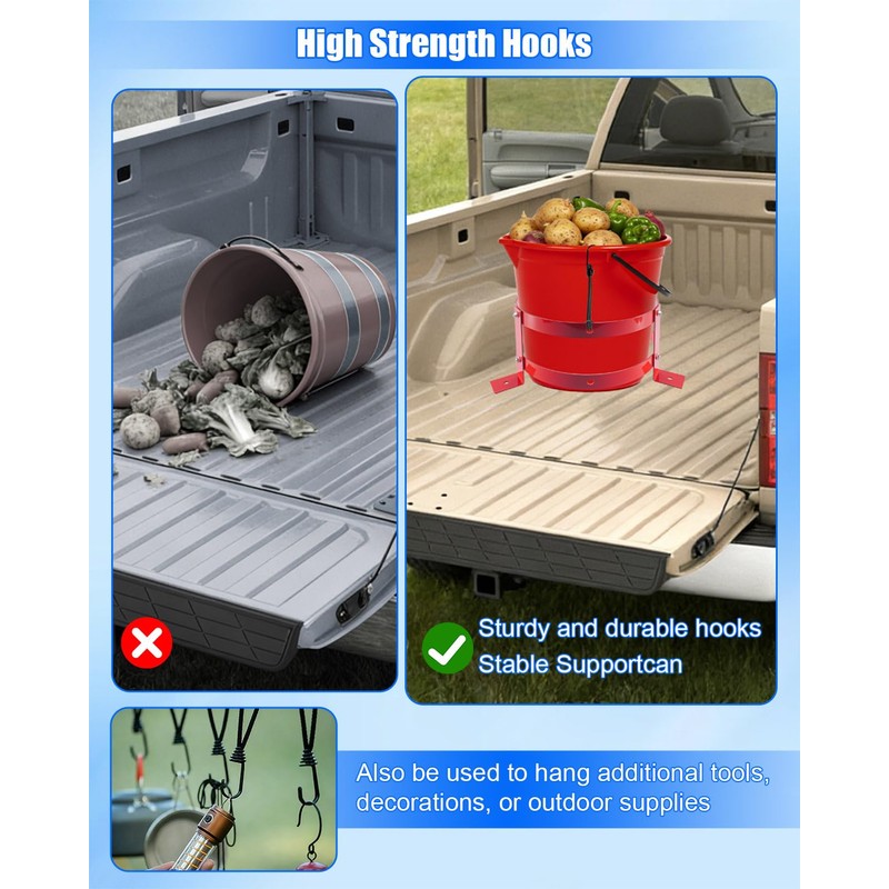 5 Gallon Bucket Holder, 11.6 Inch Diameter, Heavy Duty Aluminum