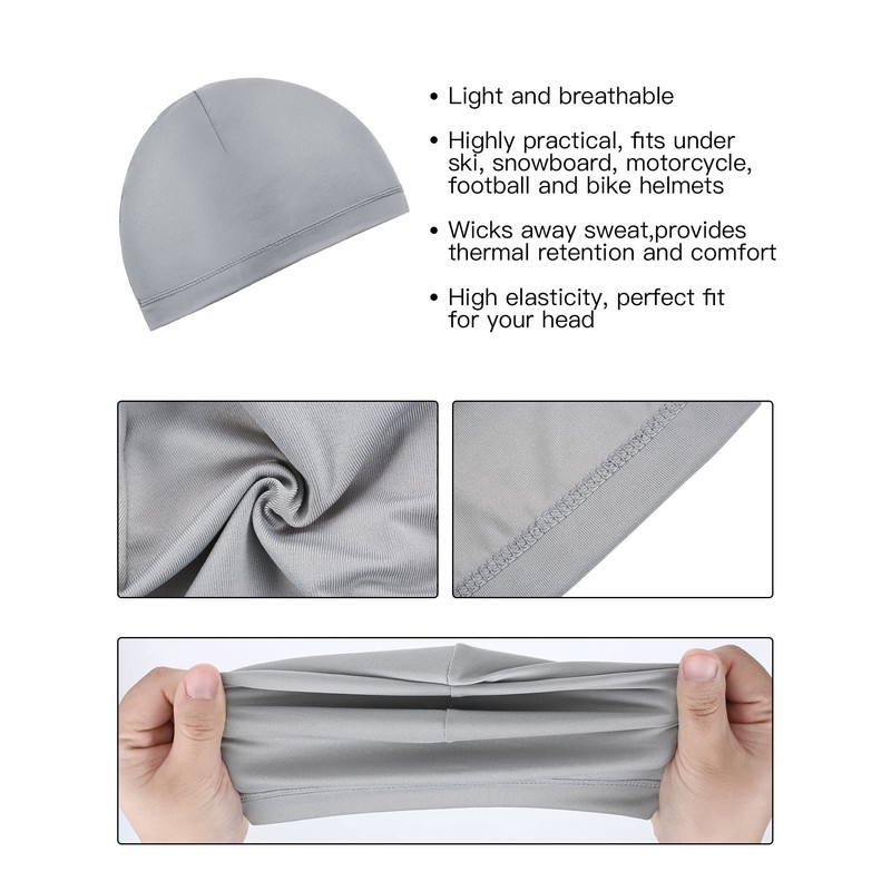 Boao Skull Cap for Men Sweat Wick Breathable for Men