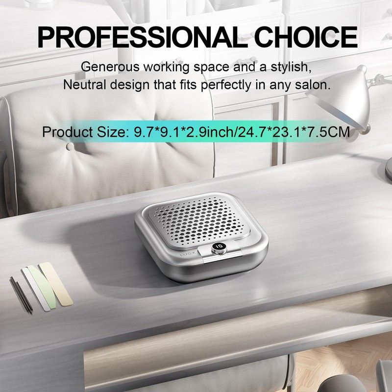 L'UGX Nail Dust Collector Professional for Nails with 30 Paper