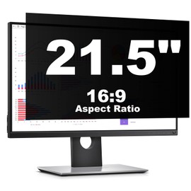 DNZPFU 21.5 Inch Computer Privacy Screen Protector for 16:9 Widescreen Monitors-Anti-Glare & Blue Light Filter,Anti-Spy Film,Reduces Eye Strain (Fits Most Desktop Screens)