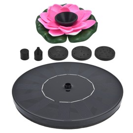 Lotus Solar Fountain Water Pump Floating Mini Solar Powered Water Fountain for Birdbaths Garden Pond Pool Outdoor2