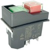 1-Pack KJD17 Electromagnetic Switch - 220V 16A 5-Pin SPDT Push