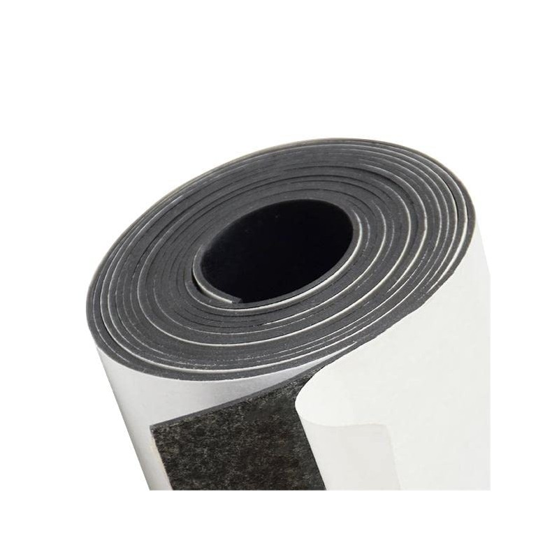 DEVNOL Neoprene Solid Rubber Strips with Adhesive Backing 1/8 (.125)"