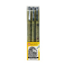 Sakura Set Pigma Micron Con 3 - Negros