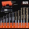 LEONTOOL 11-Piece Easy Out Screw Extractor Set, Titanium Coating Left