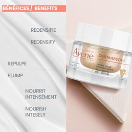 Eau Thermale Avène Dermabsolu DAY Eco-Refill Face Cream. Plumping & Redensifying Moisturizer with Pro-Ceramides and Vanilla Polyphenols, 50mL