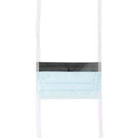 Medline ASTM Level 1 Anti-Fog Surgical Mask with Eye Shield with Ties, Box of 25