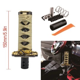 Samurai JDM Samurai Sword Automatic Gear Shift Knob Shifter Katana Metal Universal