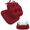 BUYUE Double-Layer Thickened Chair Cushion for Dining Chair, Natural Latex