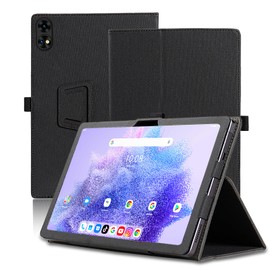 Case for UMIDIGI Active T1, 11 inch, UMIDIGI Active T1 Tablet Case, Folding Stand Protective Cover with Pencil Holder and Wrist Strap, Full Protection. (Black)
