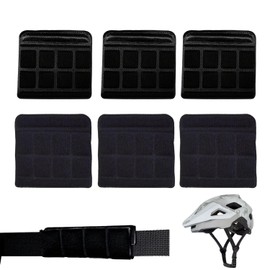 Lyivisk 6 Stück Helmpolster Set Universal Kinnpolster Innenpolster für Motorrad Fahrradhelme Komfortable Polster Fahrradhelm Ersatz für sicheren Halt Helmpolster Fahrradhelm Zubehör (Schwarz)