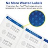 Avery High Visibility Printable Round Labels with Sure Feed, 2.5"