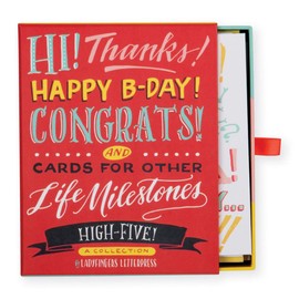 Galison High Five by Ladyfingers Letterpress Greeting Card Assortment