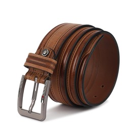 GIL Leather Premium Styling Pin Buckle Casual Belt For Men 40mm (Tan, 40)