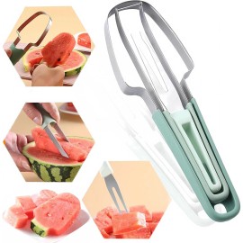 Unbranded 3 in 1 Watermelon Slicer Cutter Knife Server Corer Scoop Kitchen Knife Tools
