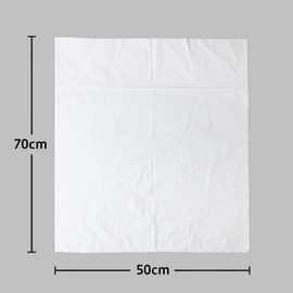 Chemical Japan CC-30W Garbage Bags, Plastic Bags, Milky White, Translucent, Width 19.7 x Height 27.6 inches (50 x 70 cm), Thickness 0.01 inches (0.025 mm), 30 L; 10 Pieces, Invisible Contents