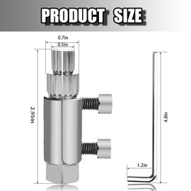 Broken Pipe Extractor Tool, Broken Bolt & Screw Remover, Extract Stripped Threads, Damaged Pipes and Faucet Valves, for 1/2”, 3/4”, 1” Pipes