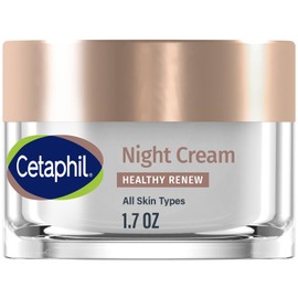 CETAPHIL® HEALTHY RENEW Crema de Noche con Péptidos Purificados 50 g – Reduce líneas finas y arrugas, mejora firmeza y flexibilidad de la piel, Piel Sensible