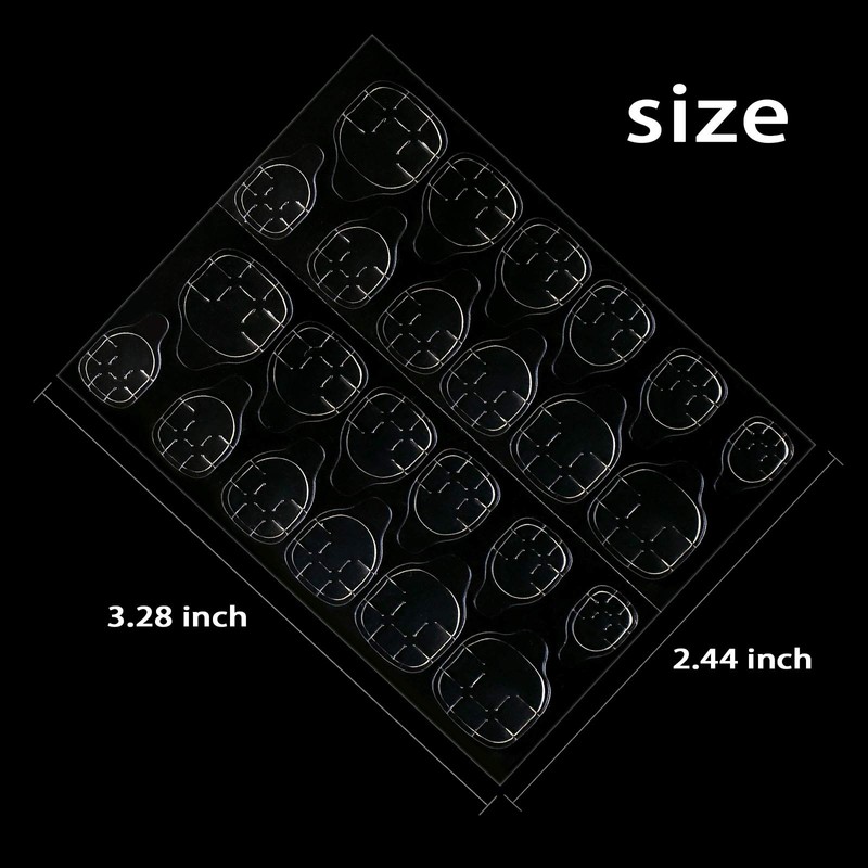 Allstarry 288pcs (12 Sheets) Adhesive Tabs Waterproof Breathable Glue Tabs