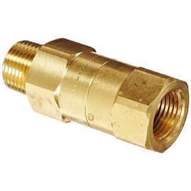 Dixon Valve SCVM4 Brass Safety Check Valve, 1/2" NPT Male x 1/2" Hose ID Barbed, 70-78 SCFM Flow