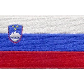 Slovenia Flag Patch Embroidered Applique Iron On Sew On Romanian National Emblem