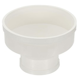 PATIKIL 8" to 4" Duct Reducer, PVC Pipe Increaser Adapter Ducting Airflow Tube Pipe Fitting for DWV (Drain, Waste and Vent) Ventilation Ducting, White