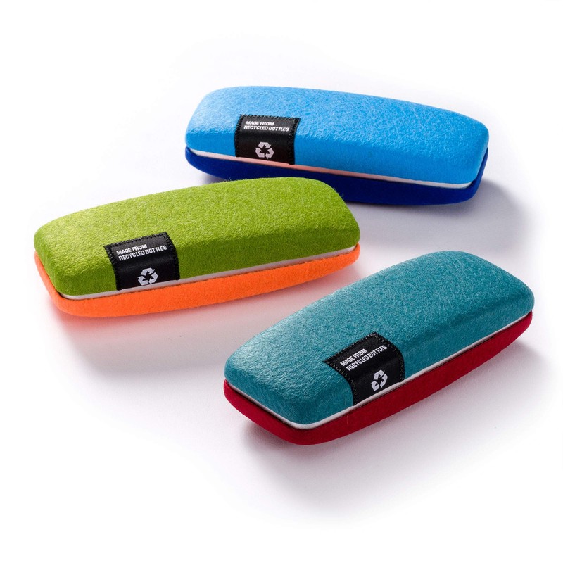 FEFI - Hard case glasses case with felt cover made